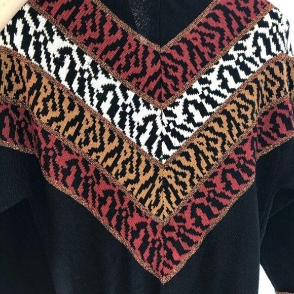 Antonella Preve Jumpsuit Womens Medium M Vintage Black Mixed Leopard Pattern - Picture 6 of 8